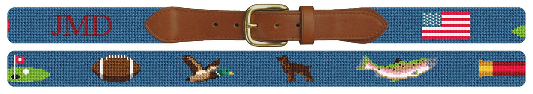 Custom Needlepoint Belt