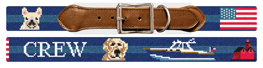 Custom Needlepoint Dog Collar