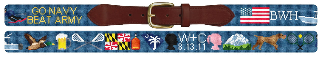 Custom Needlepoint Belt