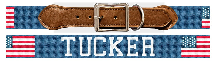 Custom Needlepoint Dog Collar