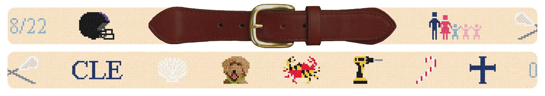 Custom Needlepoint Belt
