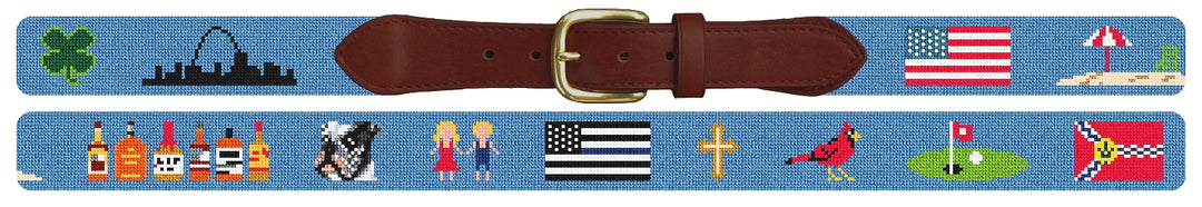 Custom Needlepoint Belt