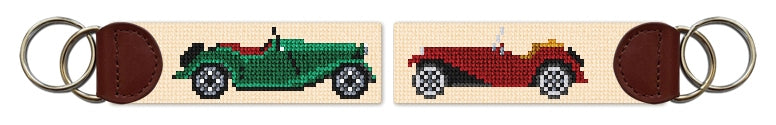 Custom Needlepoint Key Fob