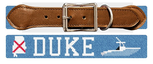 Custom Needlepoint Dog Collar