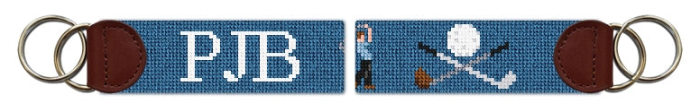 Custom Needlepoint Key Fob