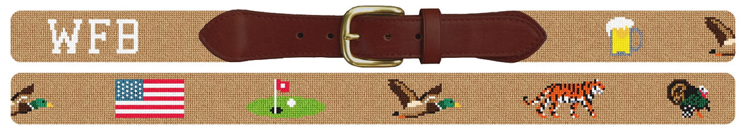Custom Needlepoint Belt