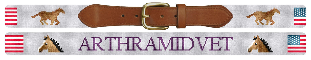 Custom Needlepoint Belt