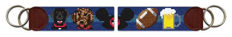 Custom Needlepoint Key Fob