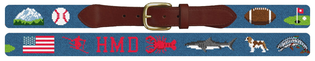 Custom Needlepoint Belt