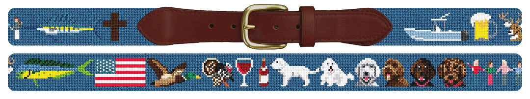 Custom Needlepoint Belt