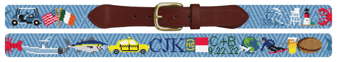 Custom Needlepoint Belt