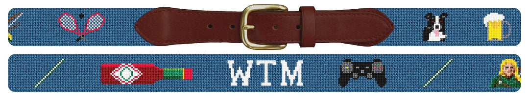 Custom Needlepoint Belt