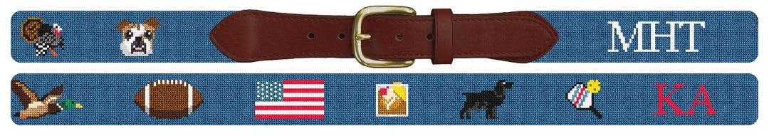 Custom Needlepoint Belt