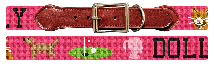 Custom Needlepoint Dog Collar