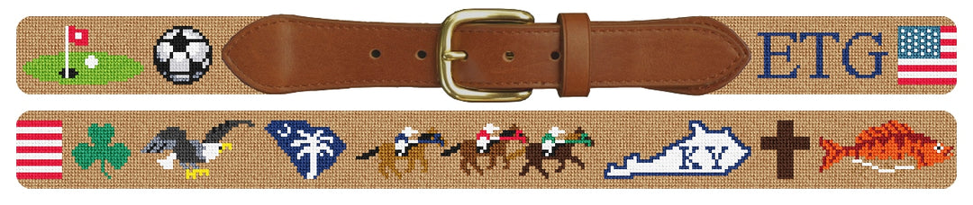 Custom Needlepoint Belt