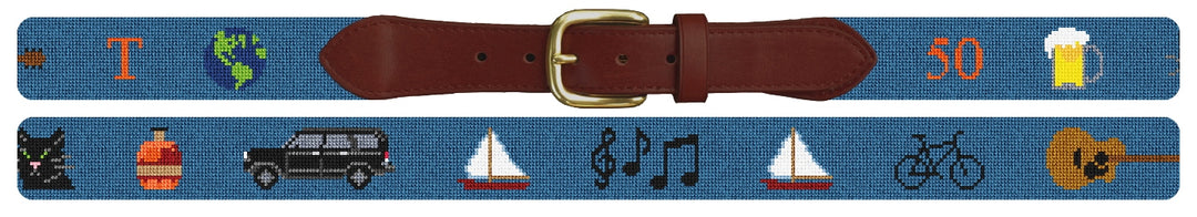 Custom Needlepoint Belt