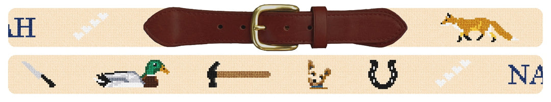 Custom Needlepoint Belt