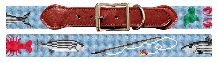 Custom Needlepoint Dog Collar