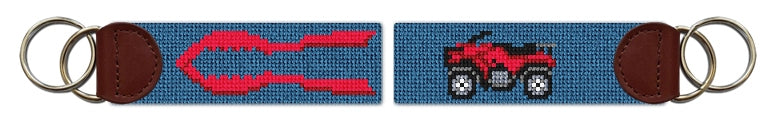 Custom Needlepoint Key Fob