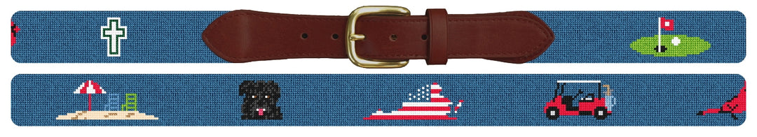 Custom Needlepoint Belt