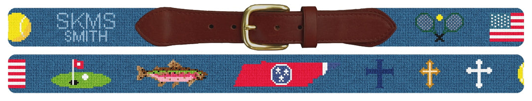 Custom Needlepoint Belt