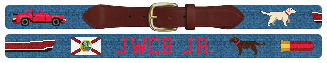 Custom Needlepoint Belt