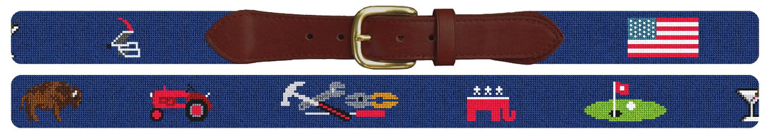 Custom Needlepoint Belt