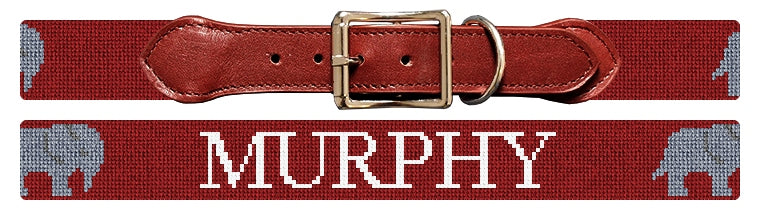 Custom Needlepoint Dog Collar