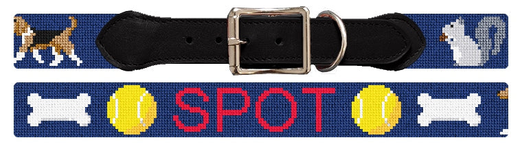 Custom Needlepoint Dog Collar