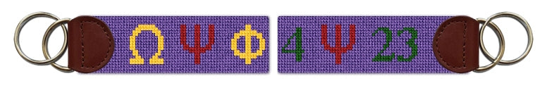Custom Needlepoint Key Fob