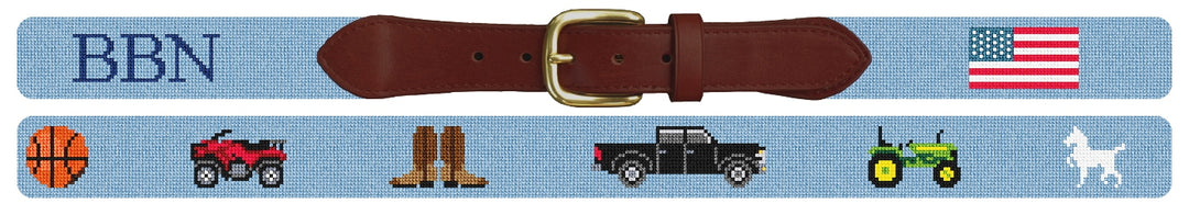 Custom Needlepoint Belt