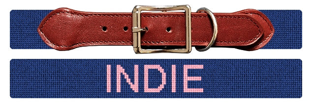 Custom Needlepoint Dog Collar
