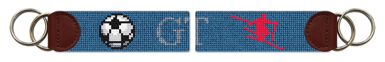 Custom Needlepoint Key Fob