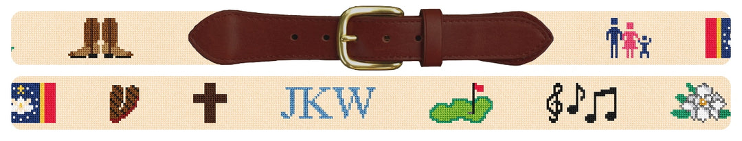 Custom Needlepoint Belt