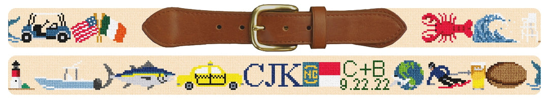 Custom Needlepoint Belt