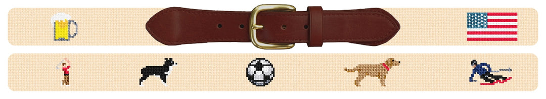 Custom Needlepoint Belt
