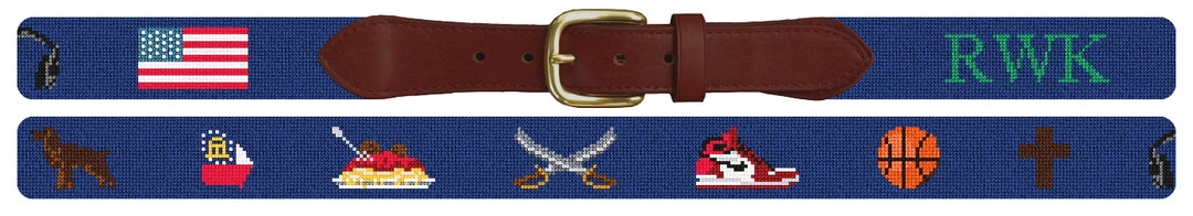 Custom Needlepoint Belt