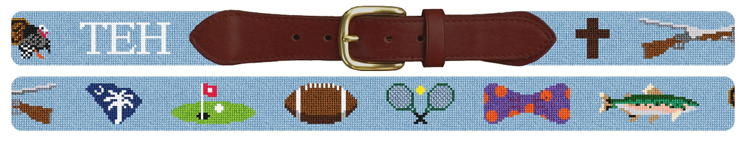 Custom Needlepoint Belt