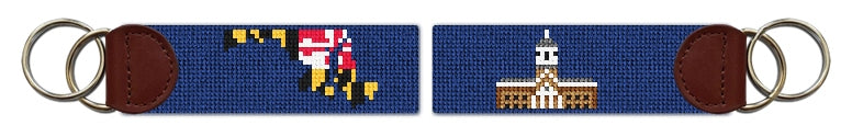 Custom Needlepoint Key Fob