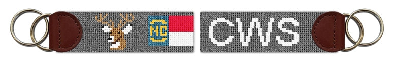 Custom Needlepoint Key Fob