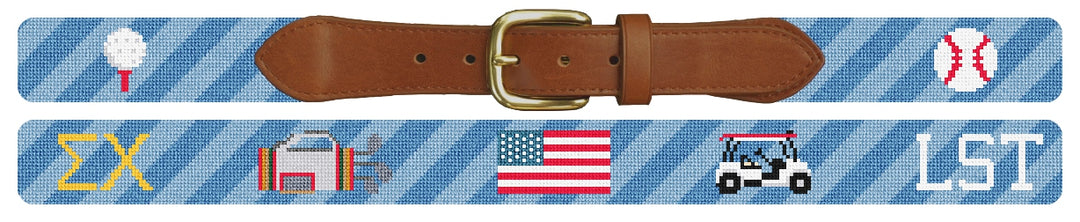 Custom Needlepoint Belt