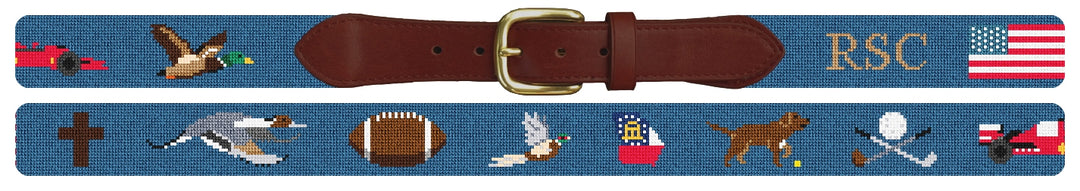 Custom Needlepoint Belt