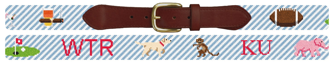 Custom Needlepoint Belt