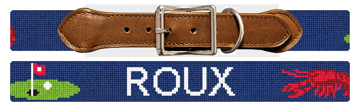 Custom Needlepoint Dog Collar