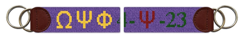 Custom Needlepoint Key Fob