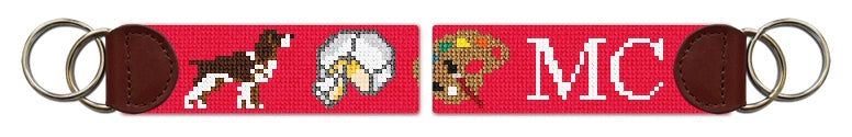 Custom Needlepoint Key Fob