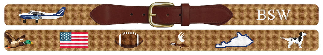 Custom Needlepoint Belt