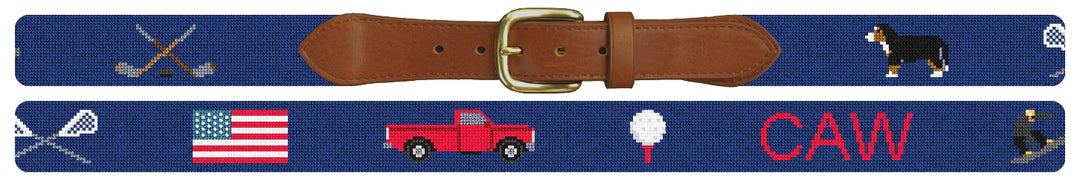 Custom Needlepoint Belt