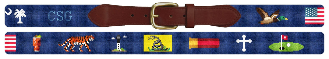 Custom Needlepoint Belt