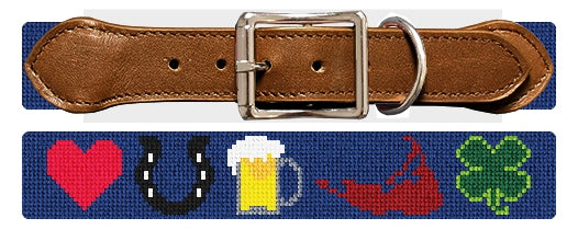 Custom Needlepoint Dog Collar